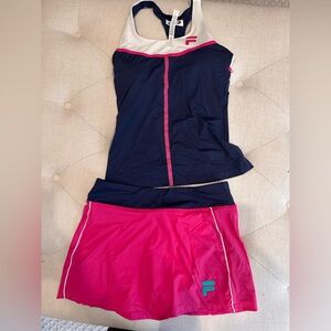 Fila Navy and Pink Athletic Set